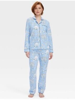 Roller Rabbit x Target Light Blue Floral Print Pajama Set